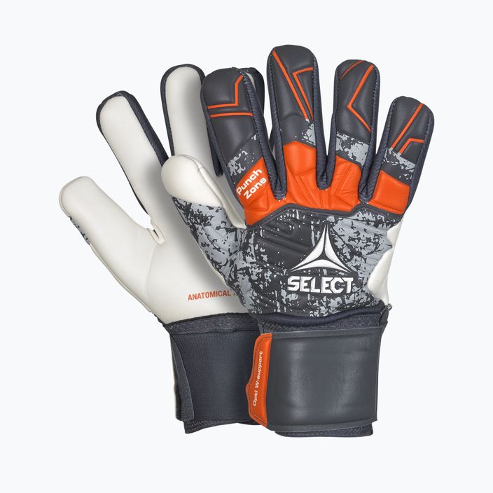 Children's goalkeeper gloves SELECT 88 V22 grey and white 500064 5