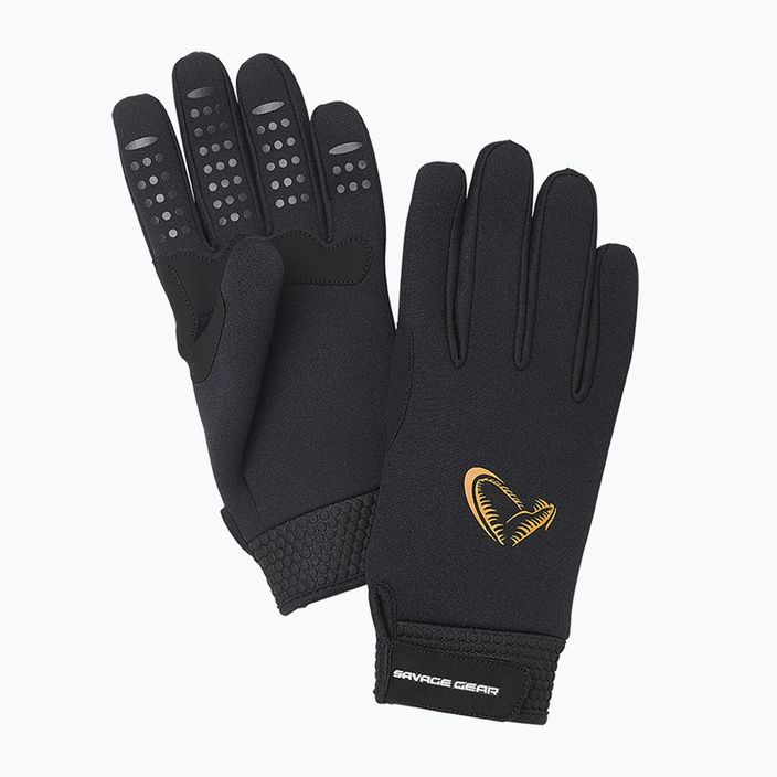 Savage Gear Neoprene Stretch Glowe fishing gloves black 76466 6