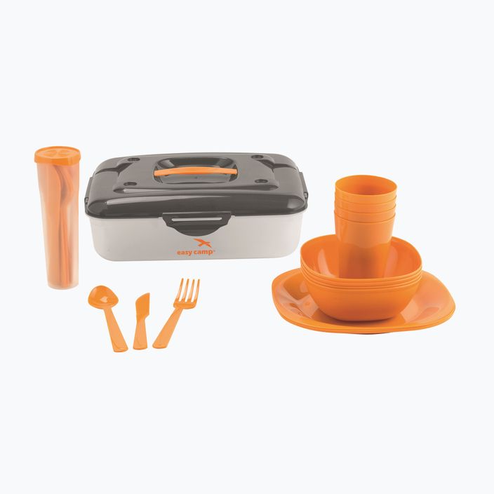 Easy Camp Cerf Picnic Box 4 Persons hiking cookware set orange 680162 8