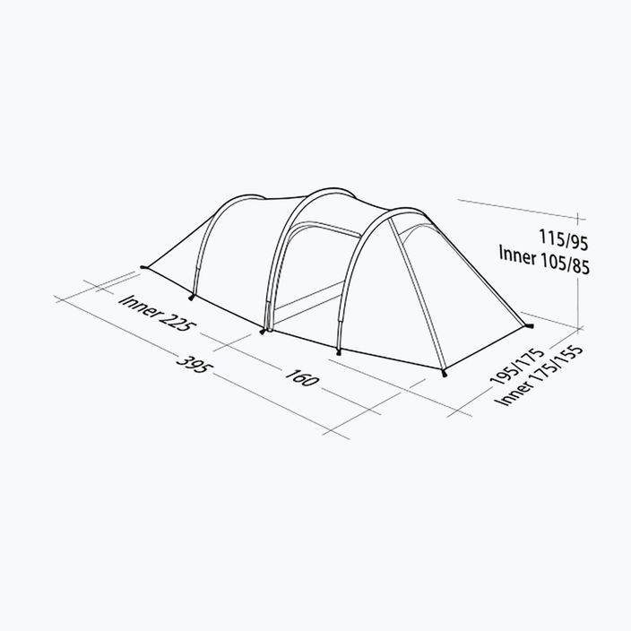 Robens Voyager Versa 3 hiking tent green 130265 7