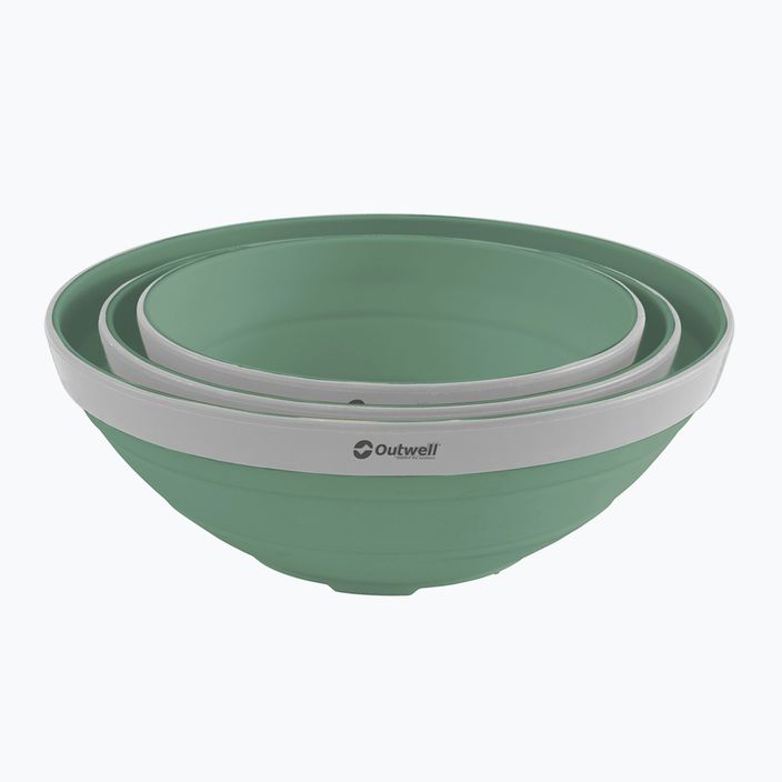 Outwell Collaps Bowl Set green and white 651118 2