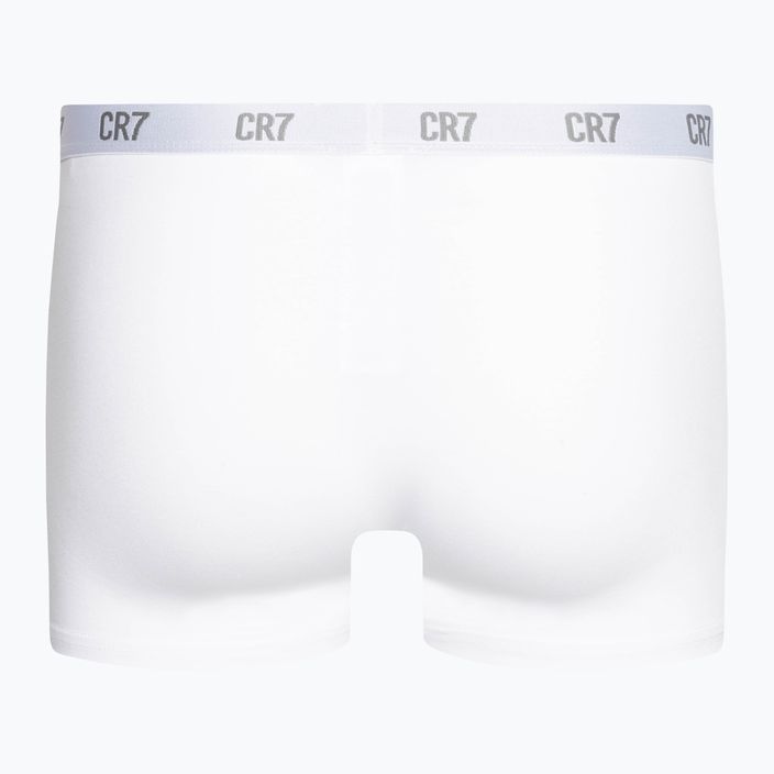 Men's CR7 Basic Trunk boxer shorts 3 pairs white/grey melange/black 3