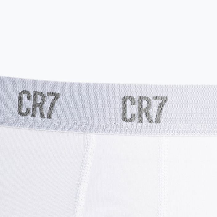 Men's CR7 Basic Trunk boxer shorts 3 pairs white/grey melange/black 4