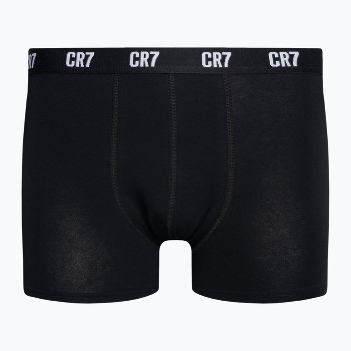 Men's CR7 Basic Trunk boxer shorts 3 pairs white/grey melange/black 7