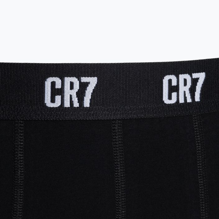Men's CR7 Basic Trunk boxer shorts 3 pairs white/grey melange/black 9