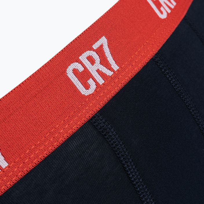 Men's CR7 Basic Trunk boxer shorts 3 pairs grey melange/red/navy 11