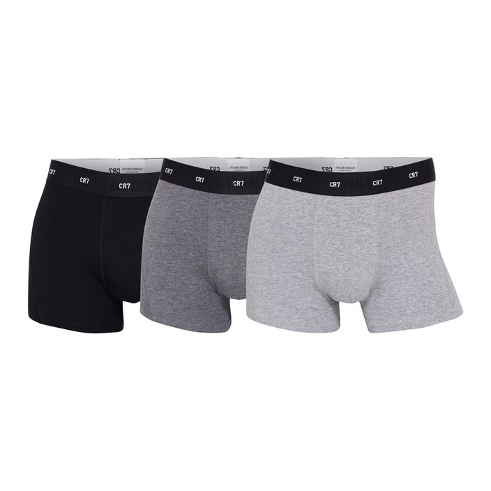 Men's CR7 Bamboo Trunk FSC boxer shorts 3 pairs black/dark grey/grey 2
