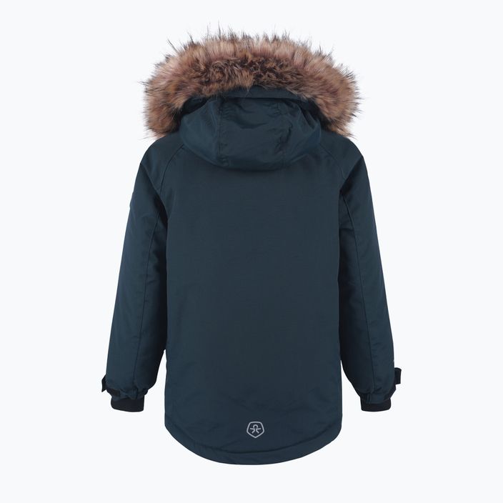 Children's winter jacket Color Kids Parka w. Fake Fur AF 10,000 navy blue 740725 6