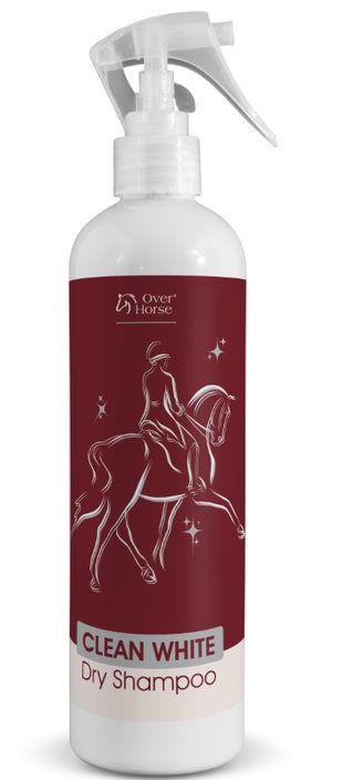 Dry shampoo for horses with light coats Over Horse Clean White 400 ml