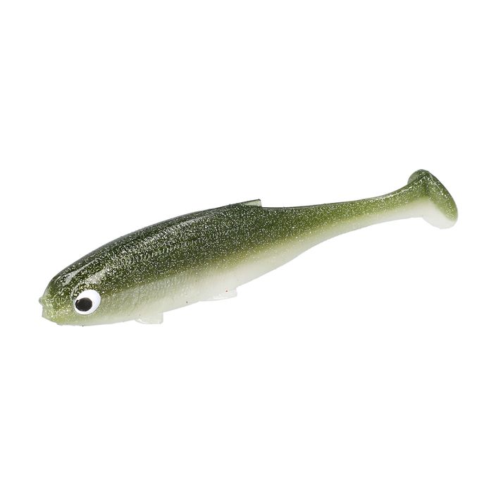 Mikado Real Fish 4 pc olive bleak rubber lure PMRFR-10-OLBLEAK 2