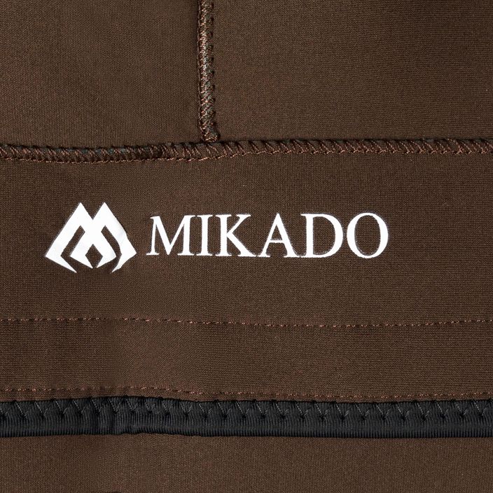 Mikado neoprene fishing trousers brown UMSN02 3