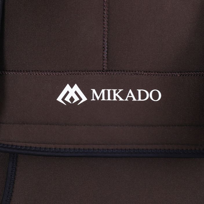 Mikado neoprene fishing trousers brown UMSN02 10