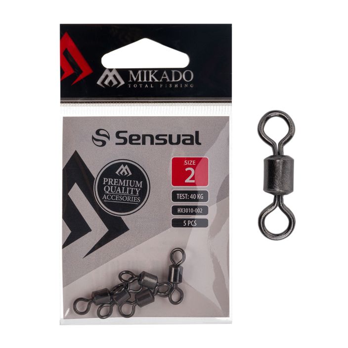 Mikado HX3010 methode roller swivels 5 pcs black. 2