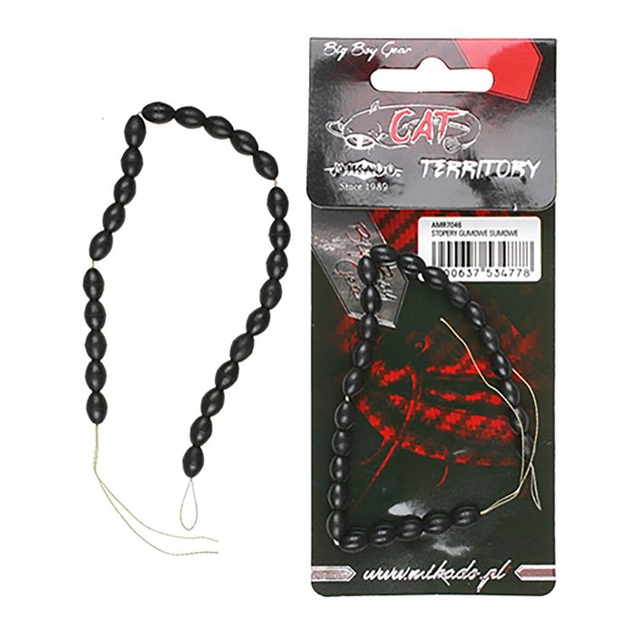 Mikado Rubber Cat Territory stoppers black AMR7046 2