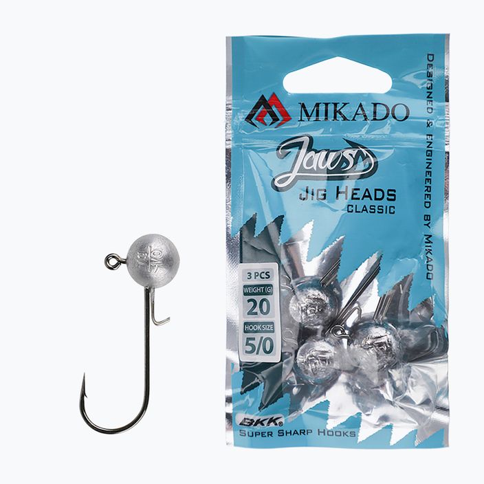 Mikado Jaws Classic jig head 5g 3pcs black OMGJC-5 2
