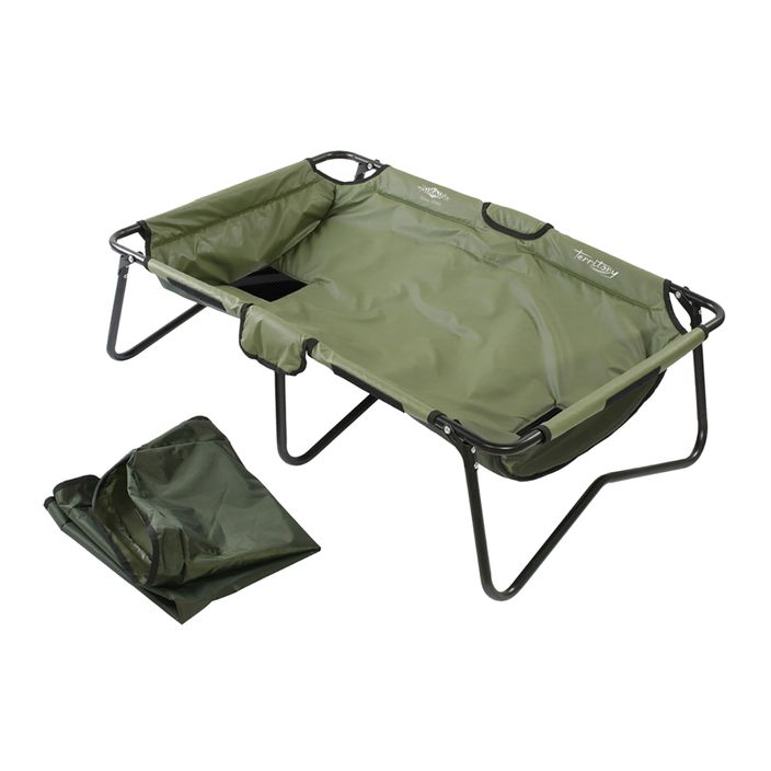Mikado Territory Cradle hooking mat green IS14-R603 2