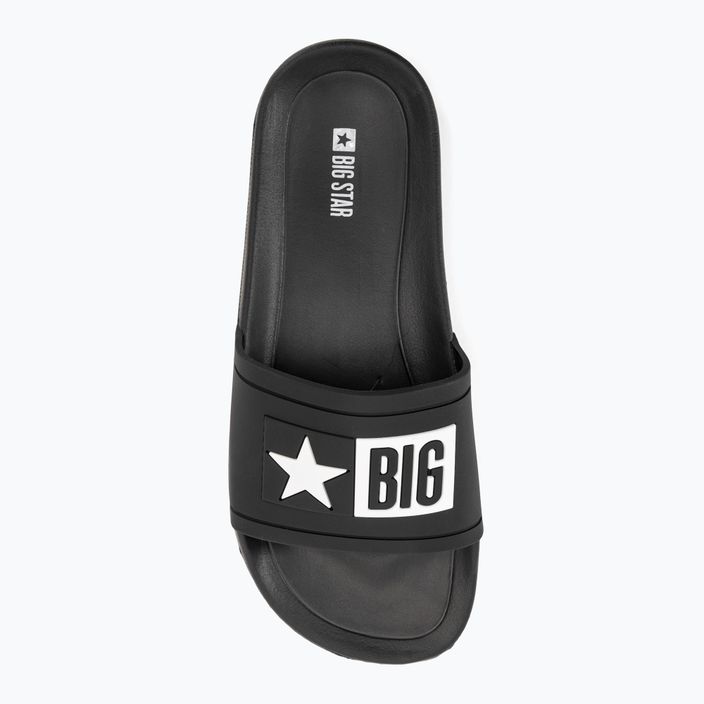 BIG STAR men's flip-flops DD174699 black/white 6