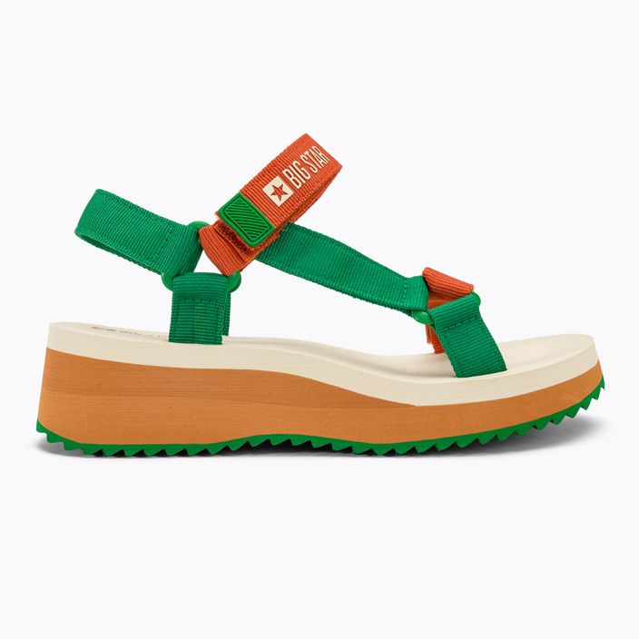BIG STAR women's sandals NN274A053 green/orange 2