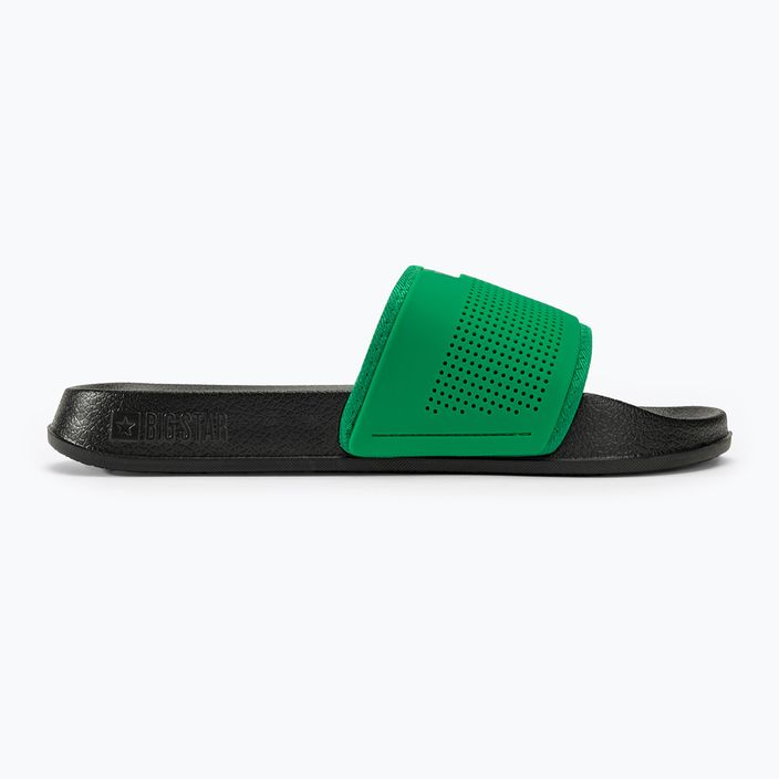 BIG STAR men's slides NN174693 black/green 2