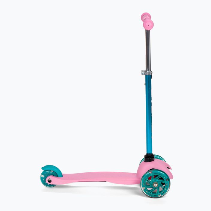 Children's tricycle scooter Meteor Tucan pink-blue 22659 2