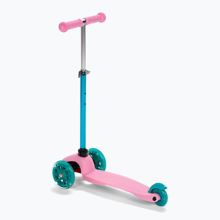 Children's tricycle scooter Meteor Tucan pink-blue 22659 3