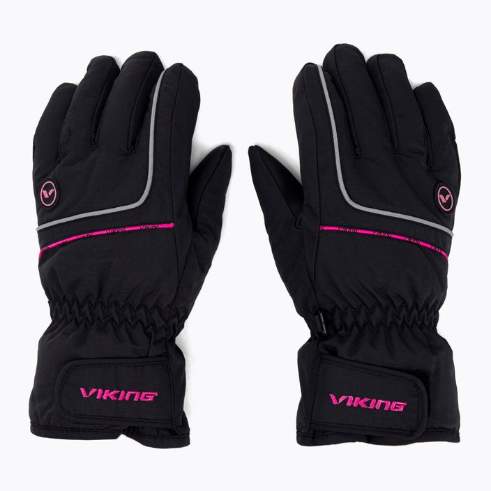 Viking Kevin children's ski gloves black 120/11/2255/43 2