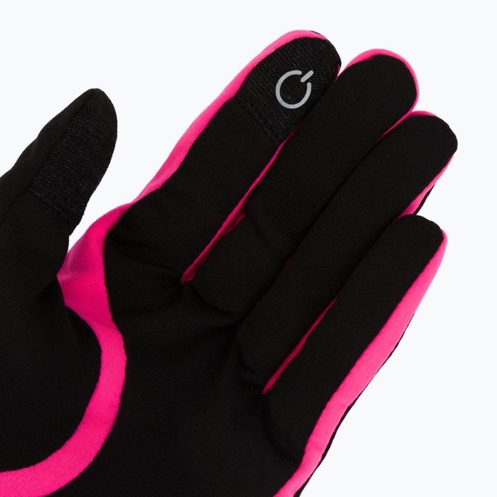 Women's running gloves Viking Runway black/pink 140/18/2740 5