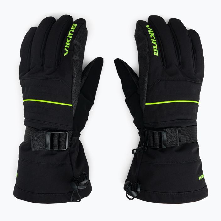 Men's ski gloves Viking Bormio black/yellow 110/20/4098 3