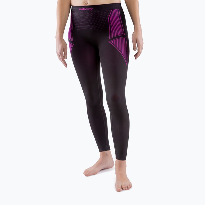 Women's thermal pants Viking Etna black/pink 500/21/3092