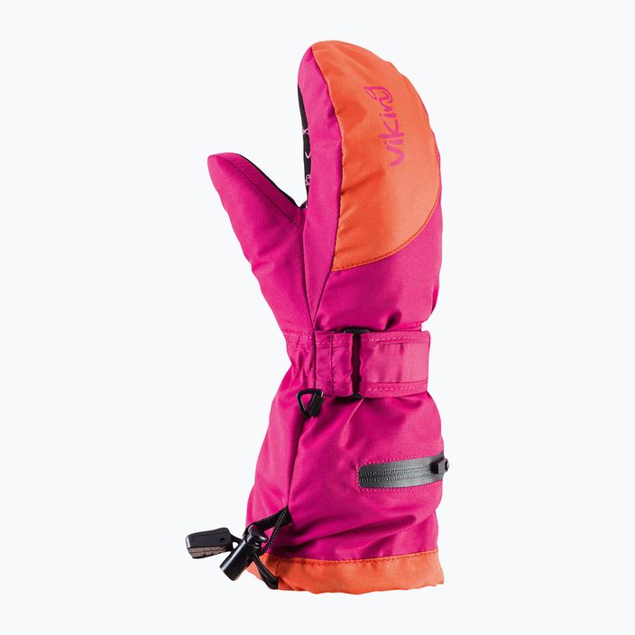 Children's ski gloves Viking Mailo pink 125/21/1125