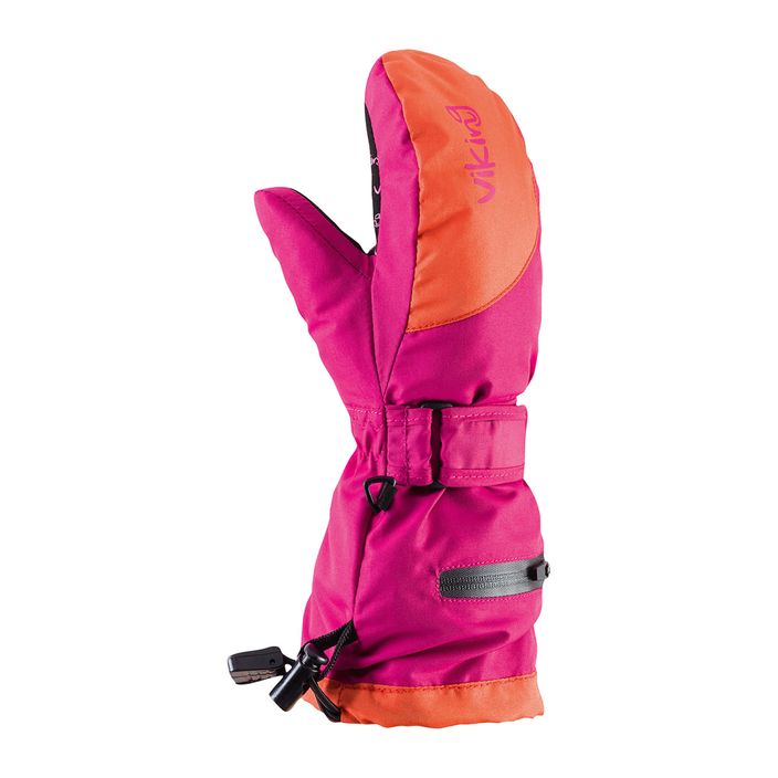 Children's ski gloves Viking Mailo pink 125/21/1125 2