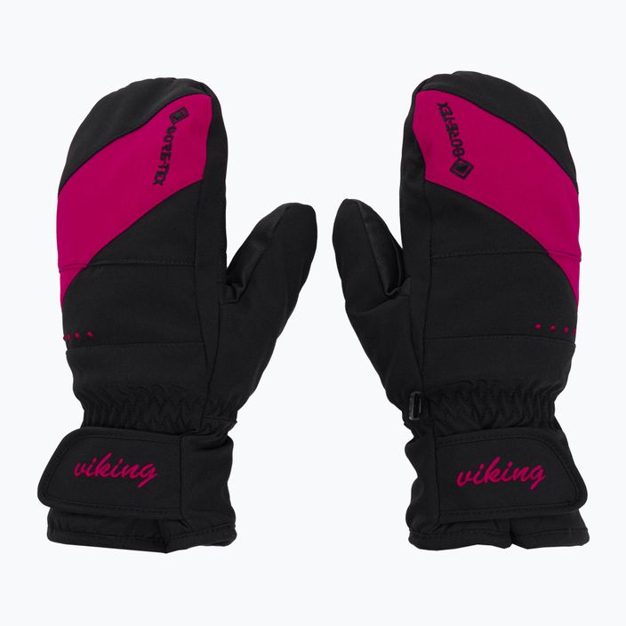 Women's ski gloves Viking Sherpa GTX Mitten Ski black/pink 150/22/0077/46 2