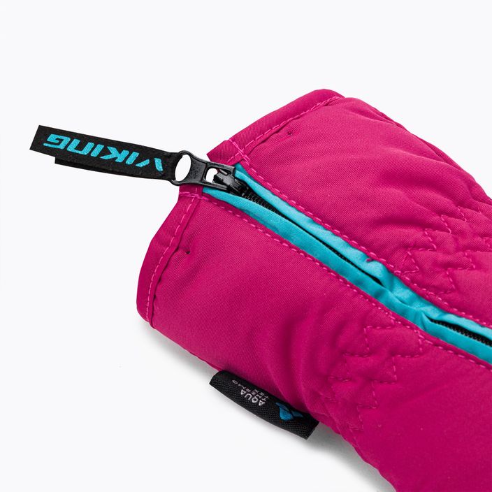 Children's ski gloves Viking Asti pink 120/23/7723/46 5
