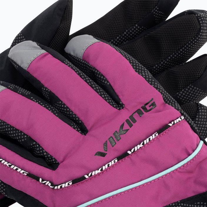 Children's ski gloves Viking Mate pink 120/19/3322 4