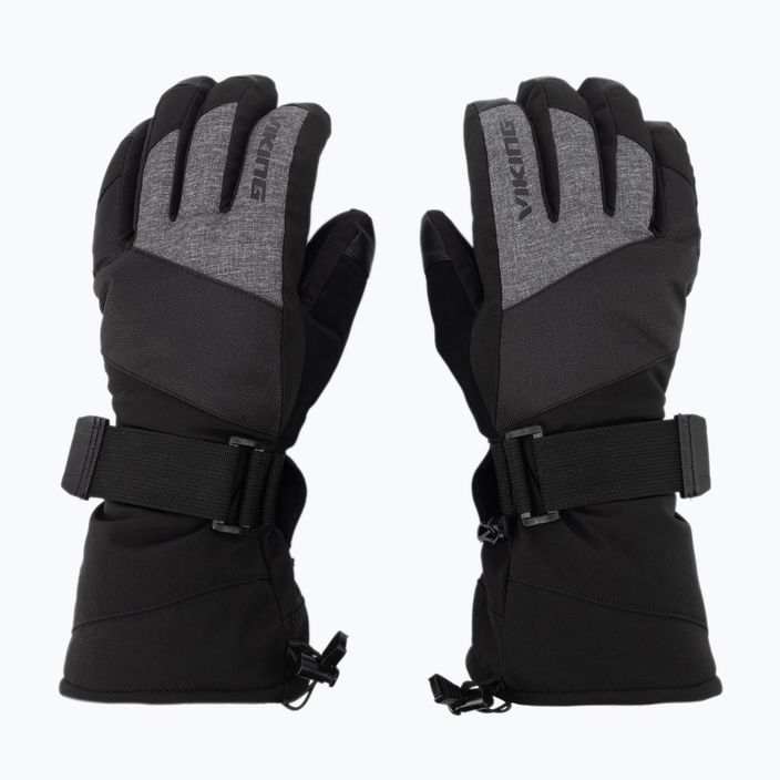 Women's ski gloves Viking Eltoro black/grey 161/24/4244 3