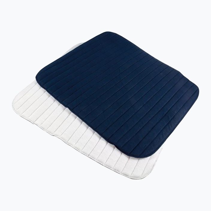 York horse wrap pads white and navy blue 20301