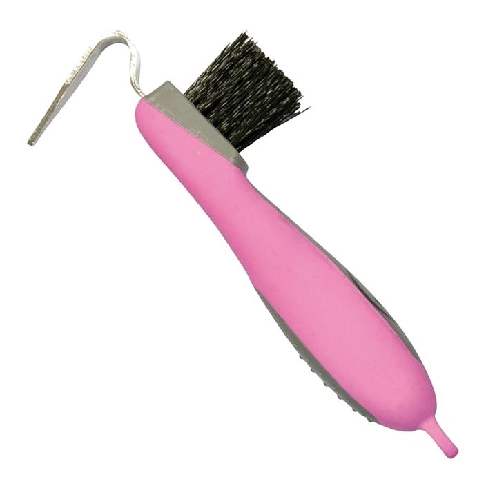 Horse shovel with brush York Axel pink 243502 2