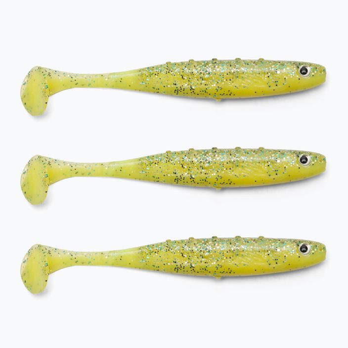 DRAGON V-Lures Aggressor Pro rubber bait 3 pcs. yellow candy CHE-AG40D-30-890