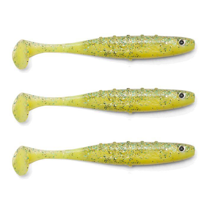 DRAGON V-Lures Aggressor Pro rubber bait 3 pcs. yellow candy CHE-AG40D-30-890 2