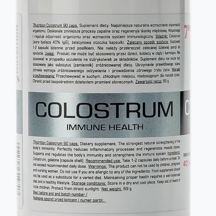 Colostrum 600mg 7Nutrition immune system 90 capsules 7Nu000434 3