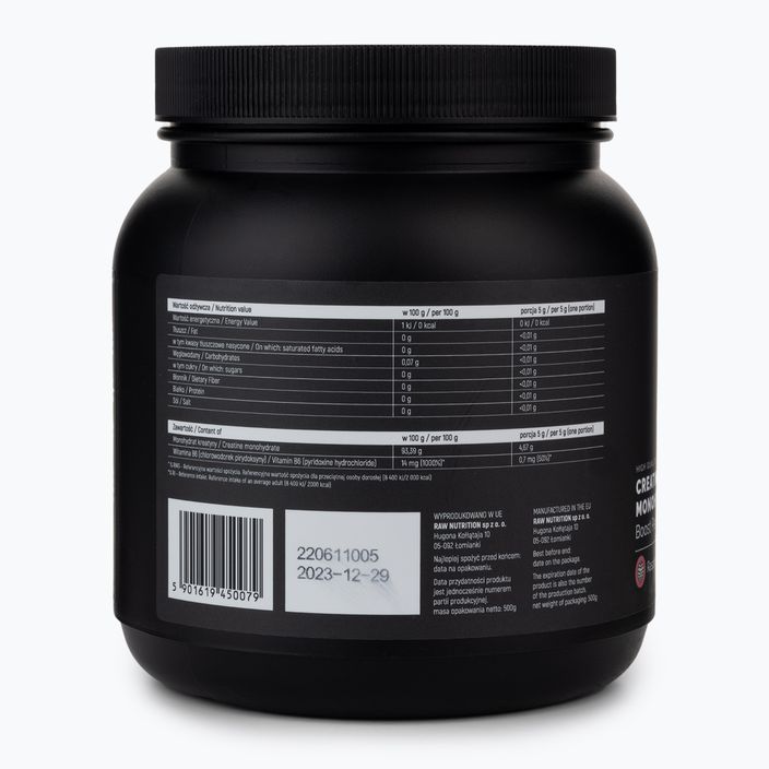 Raw Nutrition creatine monohydrate 500g raspberry MONO-59016 2