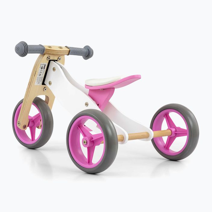 Milly Mally Jake classic pink cross-country tricycle 3