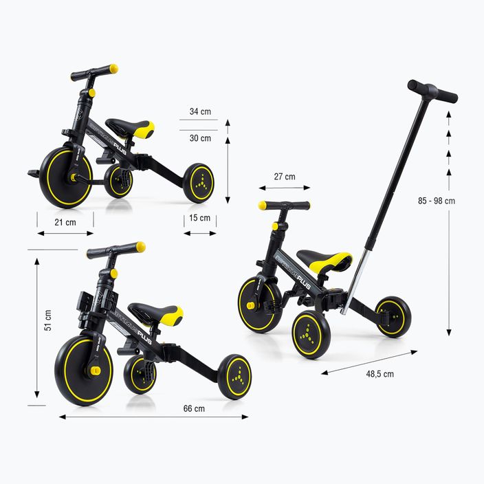Milly Mally 4in1 tricycle Optimus Plus black 2