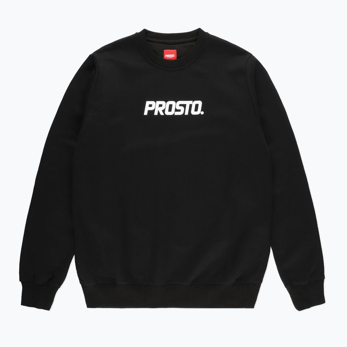 Men's PROSTO Logo sweatshirt black KL222MSWE1231