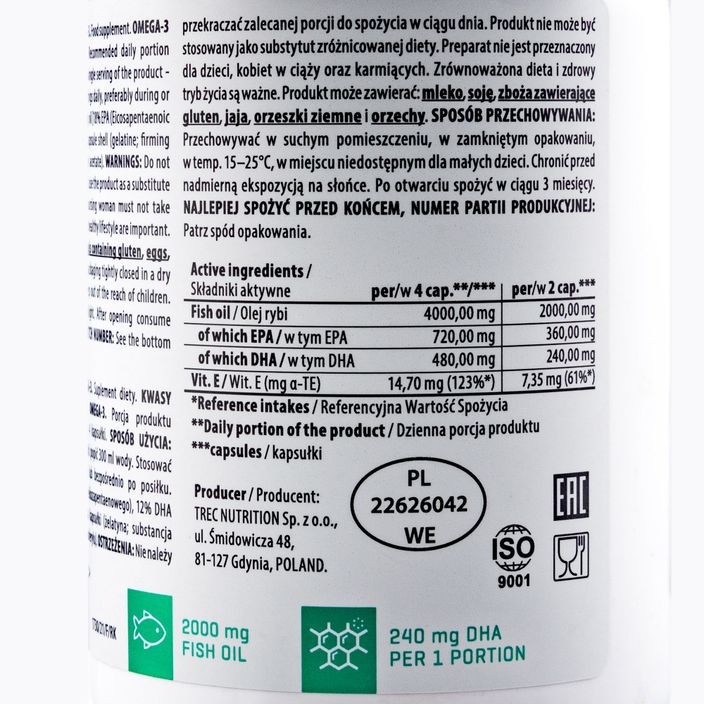 Super Omega 3 Trec fatty acids 120 capsules TRE/001 2