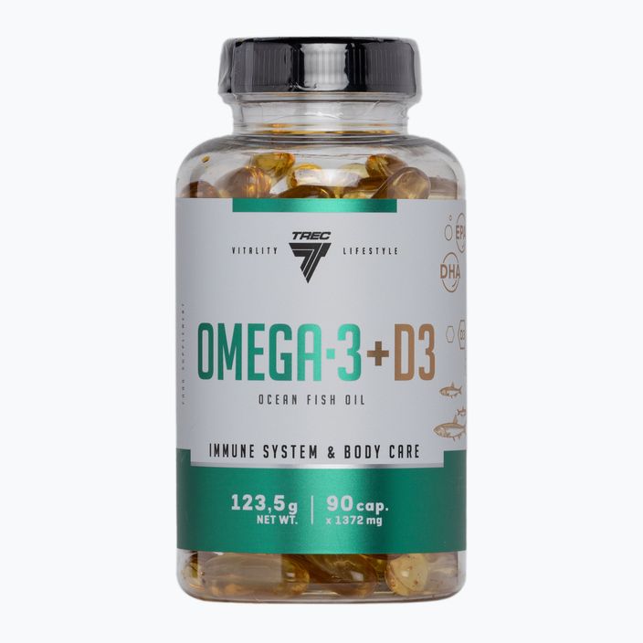Omega 3 + D3 Trec fatty acids 90 capsules TRE/930