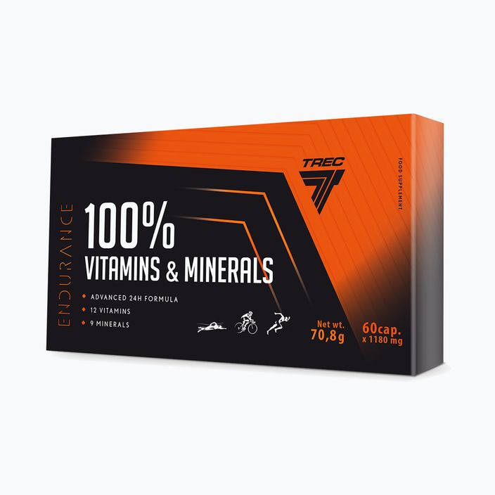100% Vitamins & Minerals Trec vitamin and mineral complex 60 capsules TRE/942 3