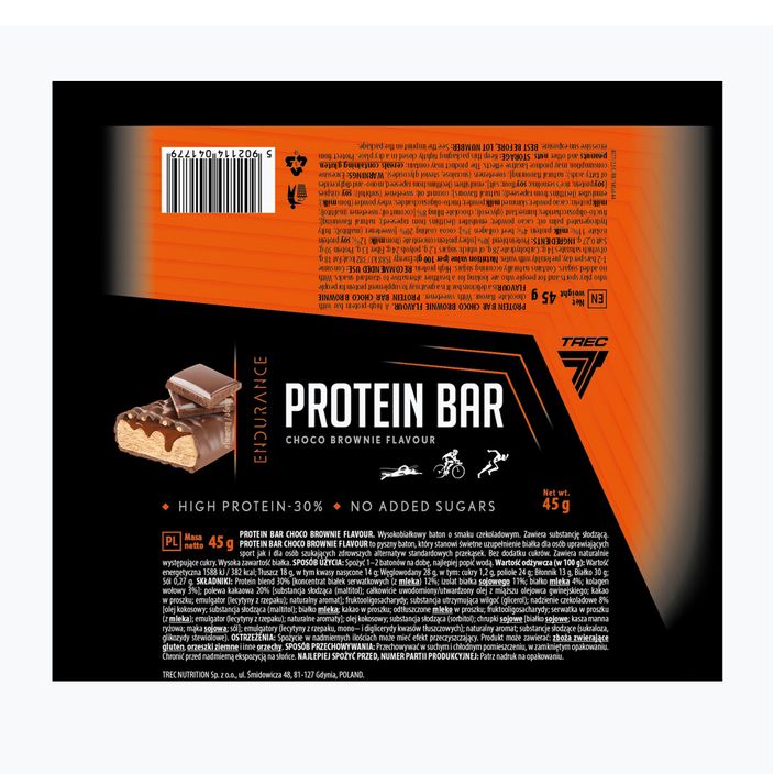 Trec Endu Protein Bar 45g chocolate brownie TRE/1053 2