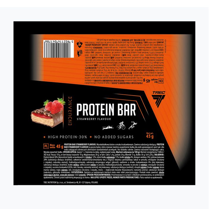 Trec Endu Protein Bar 45g strawberry TRE/1053 2
