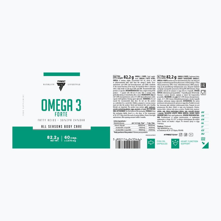 Omega-3 Forte Trec Vitality 60 capsules 2